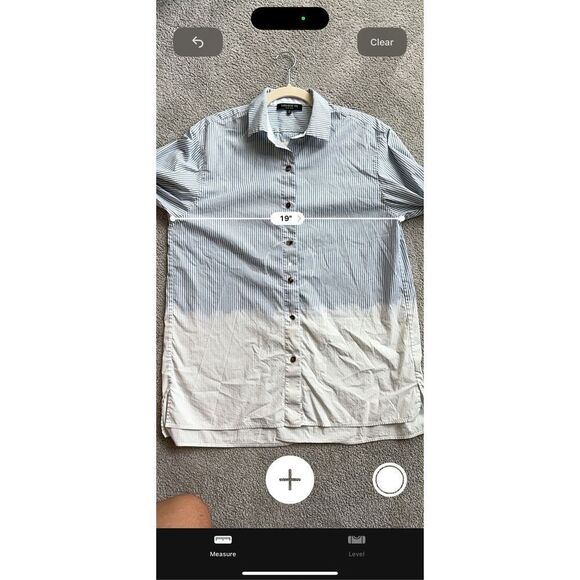 LAFAYETTE 148 NY Everson Solo Melange Stripe Long-Sleeve Blouse, $448 XS - Picture 8 of 9